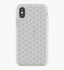 silver goyard iPhone Case