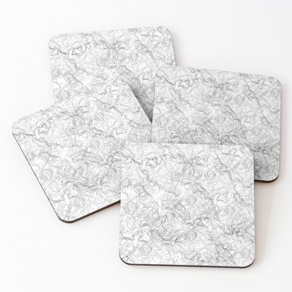 Item preview, Topography pattern - Topographic black and white abstract groups designed and sold by KMCYZ.