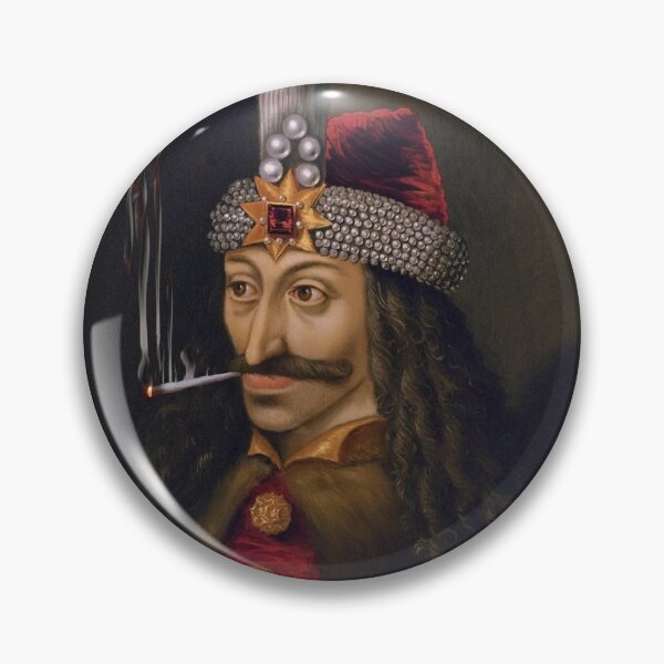 Item preview, Vlad the impaler tepes dracula vampire smoking weed joint blunt chilling painting designed and sold by Pull-Up.