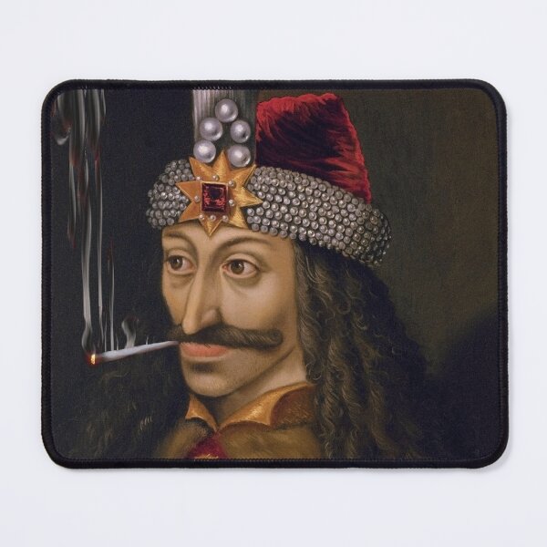 Item preview, Vlad the impaler tepes dracula vampire smoking weed joint blunt chilling painting designed and sold by Pull-Up.