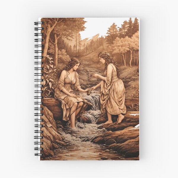 Item preview, River girls high resolution painting designed and sold by Easton designer.