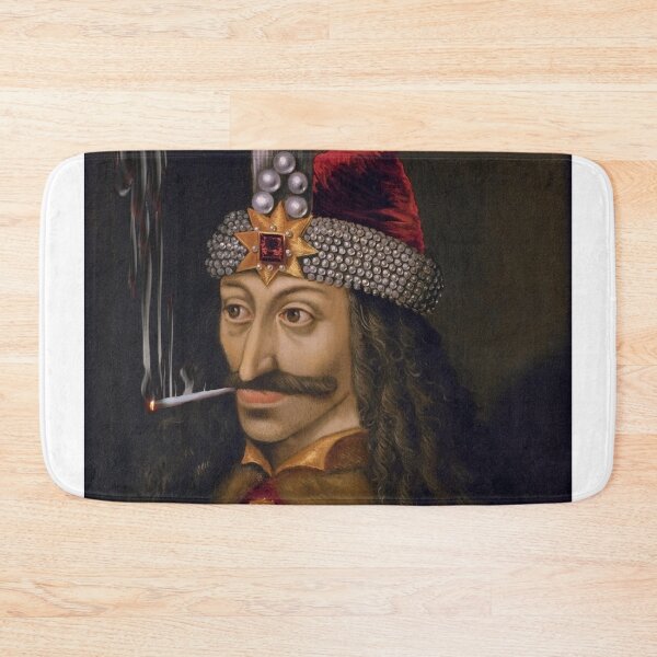 Item preview, Vlad the impaler tepes dracula vampire smoking weed joint blunt chilling painting designed and sold by Pull-Up.