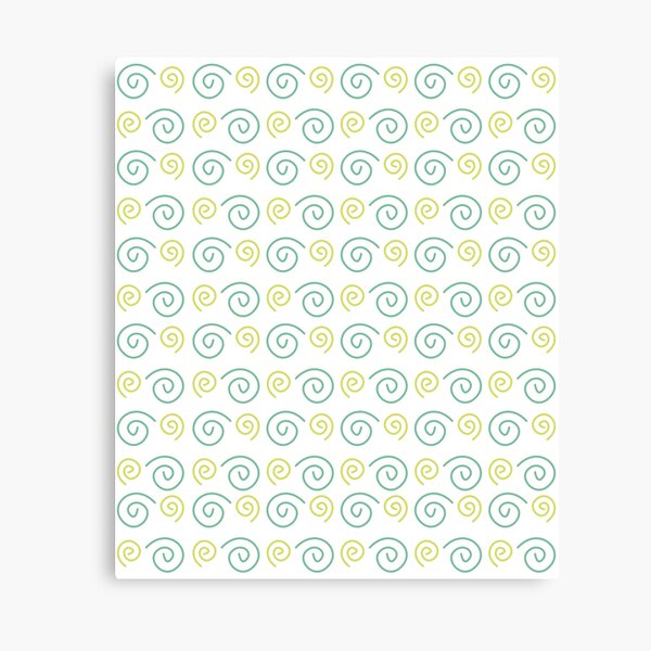 Item preview, geometric design green spirals designed and sold by CREATINERY.