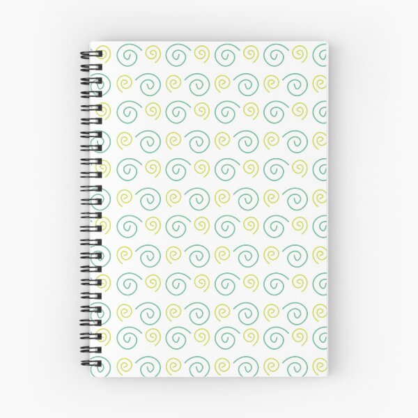 Item preview, geometric design green spirals designed and sold by CREATINERY.