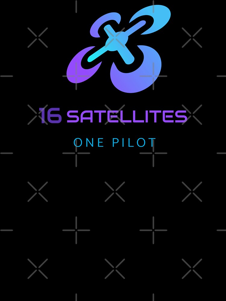 Thumbnail 7 of 7, Oversized T-Shirt, Drone: 16 Satellites, One Pilot designed and sold by Teesamust.