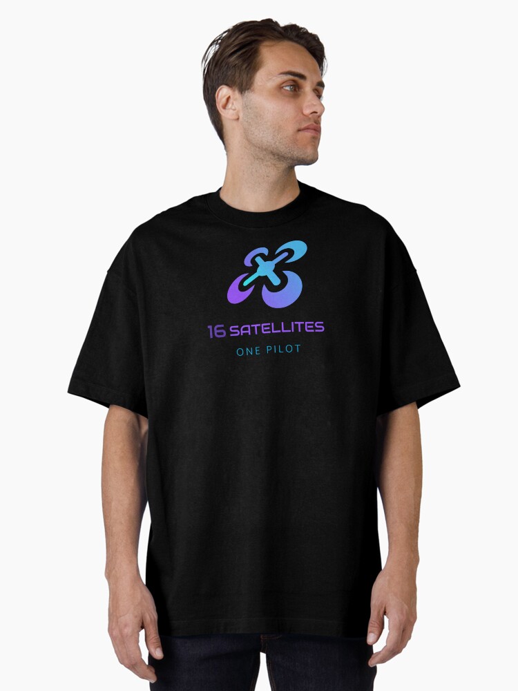 Thumbnail 1 of 7, Oversized T-Shirt, Drone: 16 Satellites, One Pilot designed and sold by Teesamust.