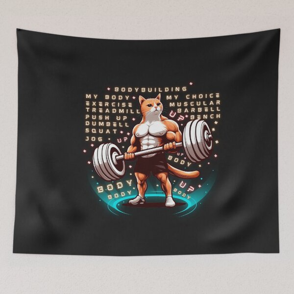 Item preview, Cat slave - The Muscular cat - Cat meme designed and sold by mamacub.