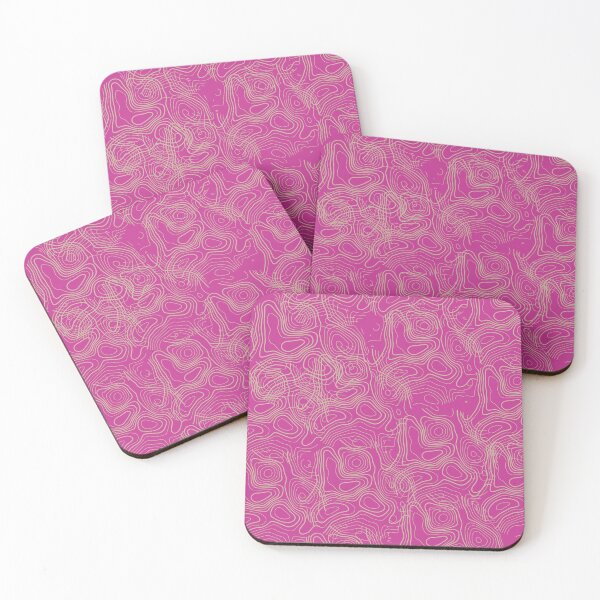 Item preview, Topography pattern - Topographic pink and gold abstract groups designed and sold by KMCYZ.