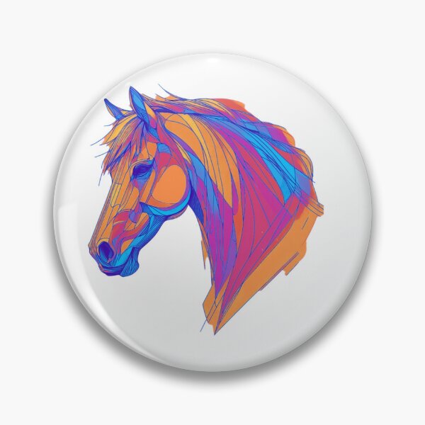 Item preview, Colorful Horse Head designed and sold by Dominik1984.