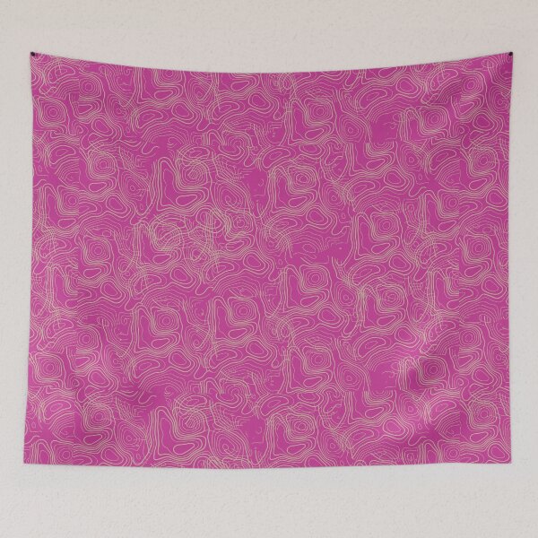 Item preview, Topography pattern - Topographic pink and gold abstract groups designed and sold by KMCYZ.