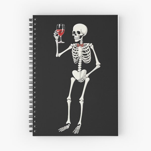 Aperçu de l'œuvre Squelette avec un verre de vin créée et vendue par FR--Studio.