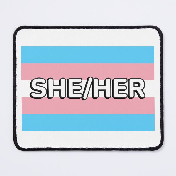 Item preview, Transfem She Her - Transfem Flag - Trans Colors designed and sold by Inspirationmotivation.