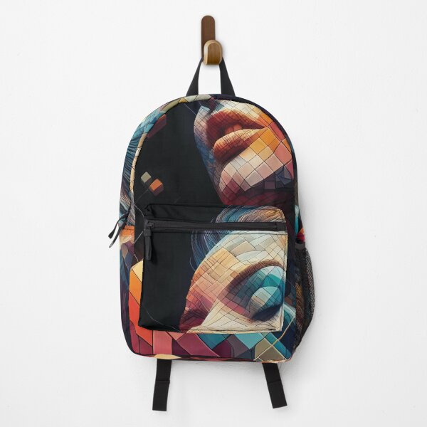 Item preview, Seduction. Colorful Portrait made up of 3D Shapes designed and sold by AtithasosTragos.