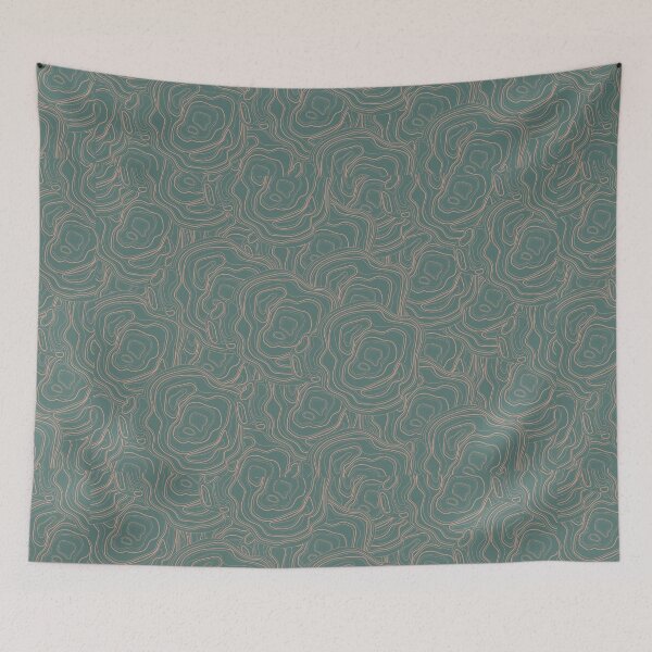 Item preview, Topography pattern - Topographic green and gold abstract groups designed and sold by KMCYZ.