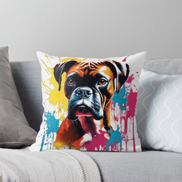 Item preview, Boxer dogs Vivid Presence: Artistic Color Splash designed and sold by javaoverride.