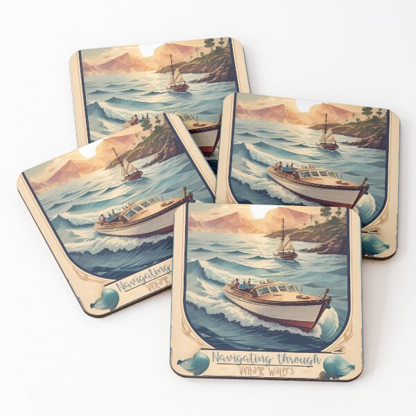 Item preview, Vintage Ocean Poster: Navigating Through Vintage Waters designed and sold by Ceemko's Vintage Corner.