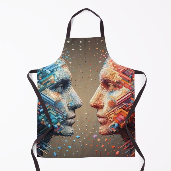 Item preview, Soulmates. Portrait made up of 3D Shapes designed and sold by AtithasosTragos.