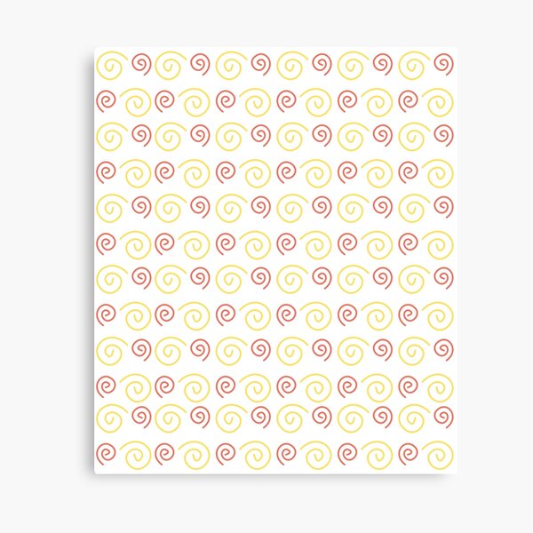 Item preview, geometric design orange spirals designed and sold by CREATINERY.