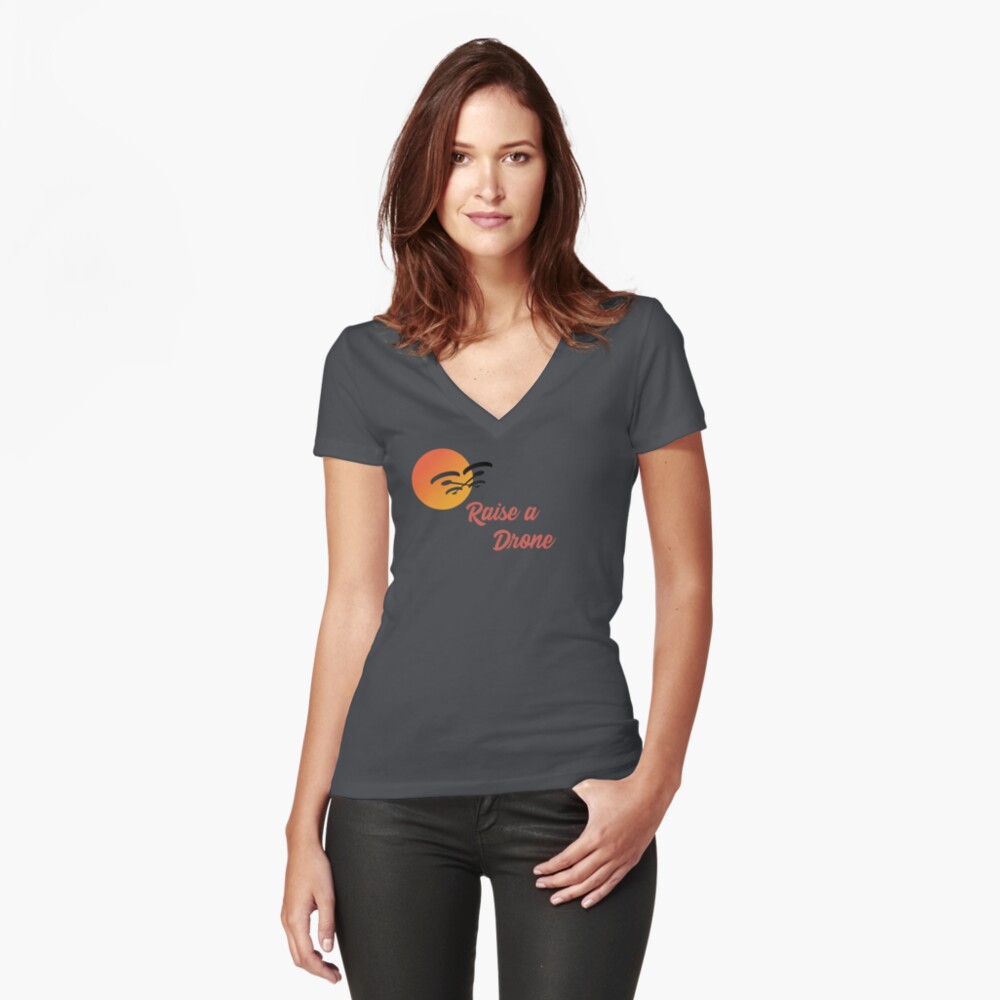 Item preview, Fitted V-Neck T-Shirt designed and sold by Teesamust.