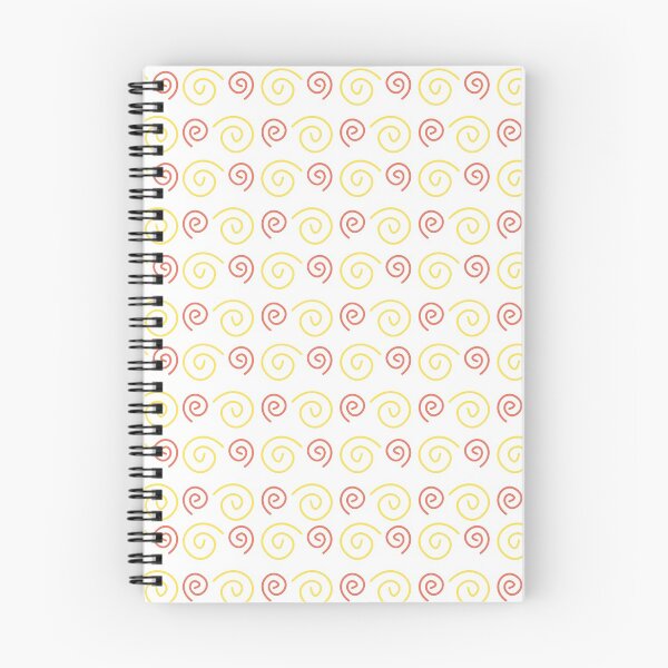 Item preview, geometric design orange spirals designed and sold by CREATINERY.