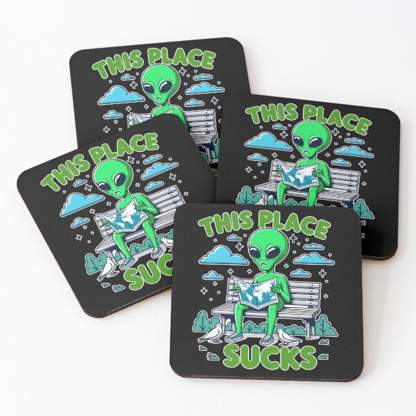 Item preview, This Place Sucks - Funny Alien designed and sold by soondoock.