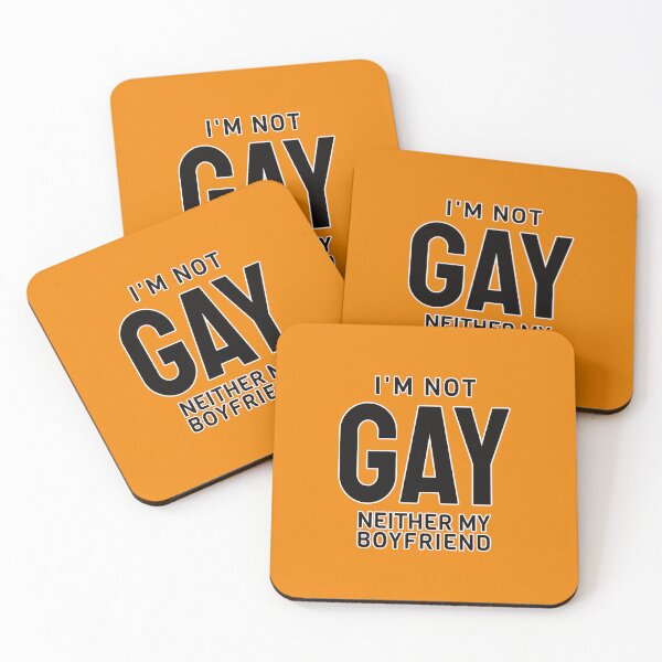 Item preview, I'm not gay, neither my boyfriend - in black designed and sold by gayishdesign.