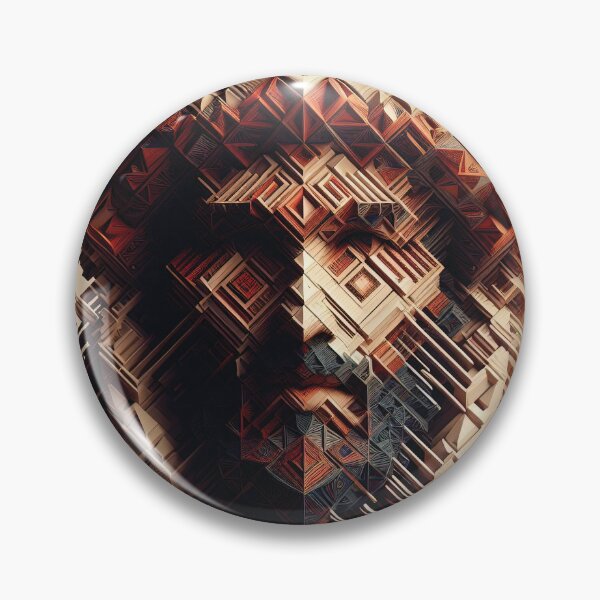 Item preview, Bedouin Portrait made up of 3D Shapes designed and sold by AtithasosTragos.