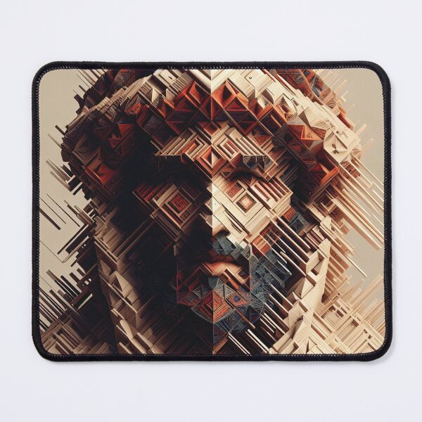Item preview, Bedouin Portrait made up of 3D Shapes designed and sold by AtithasosTragos.