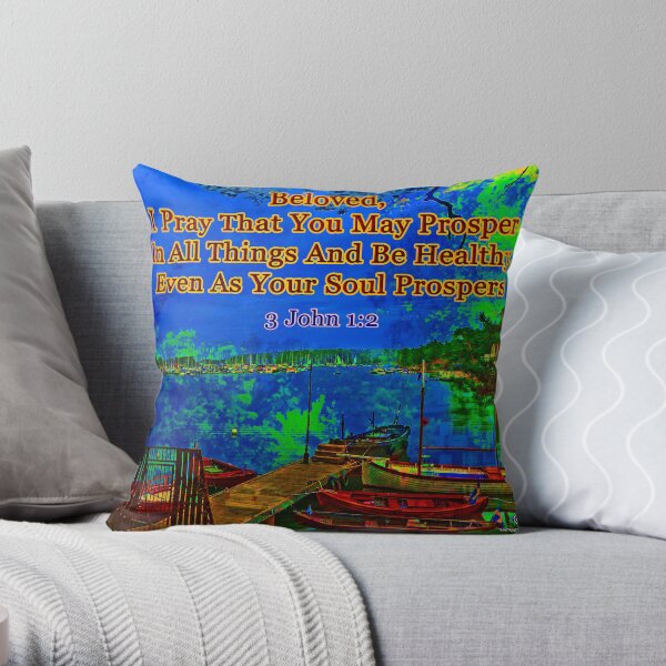 Beloved I pray that you may prosper in all things Throw Pillow