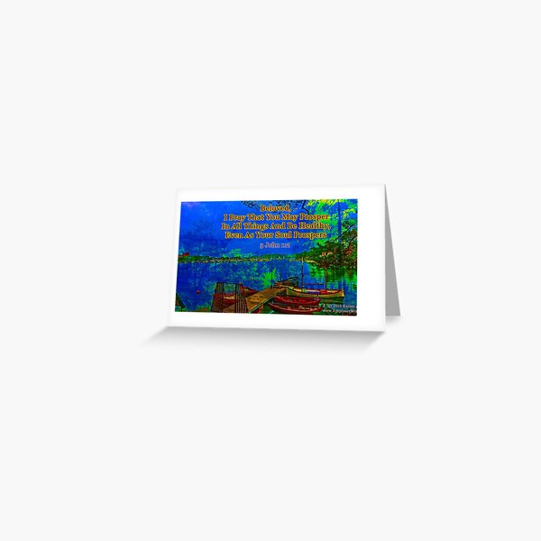 Beloved I pray that you may prosper in all things Greeting Card