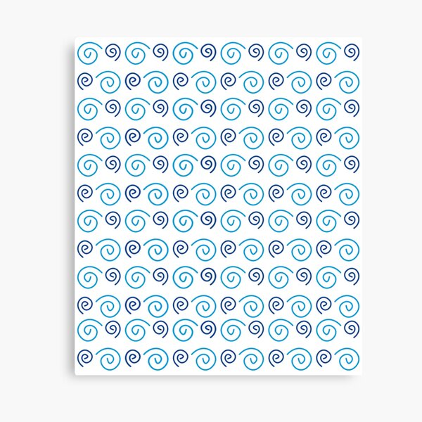 Item preview, geometric design blue spirals designed and sold by CREATINERY.