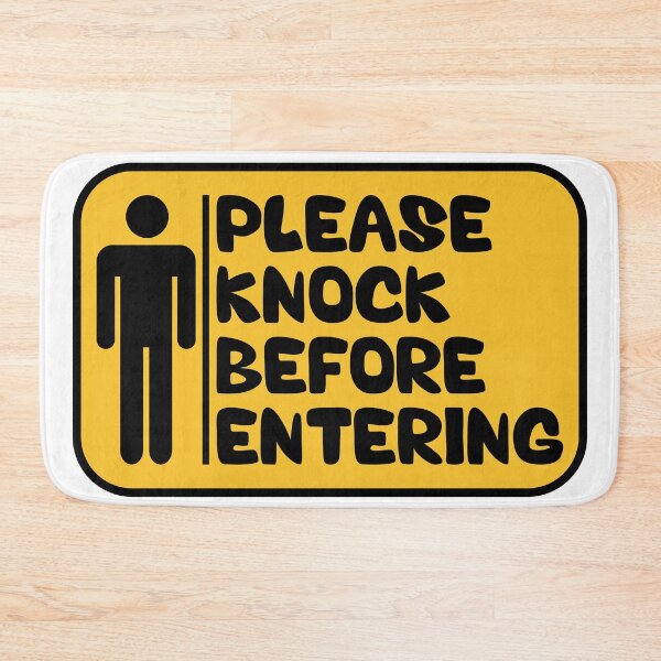 Item preview, Please Cnock Before Entering Sign designed and sold by Stick-Artistry.
