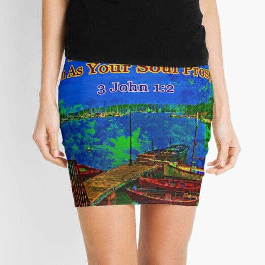 Beloved I pray that you may prosper in all things Mini Skirt