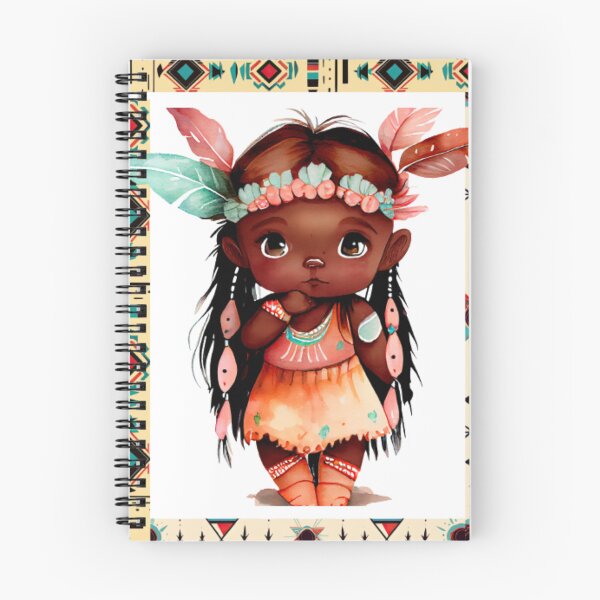 Item preview, Little Native American girl. designed and sold by NataAtelierArt.