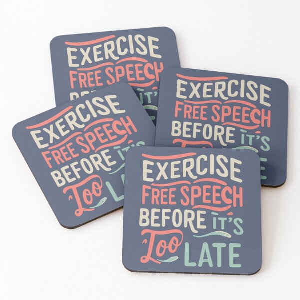 Item preview, Exercise Free Speech Typography: A Timely Message designed and sold by TrendyArtInk.