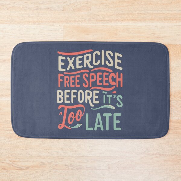 Item preview, Exercise Free Speech Typography: A Timely Message designed and sold by TrendyArtInk.