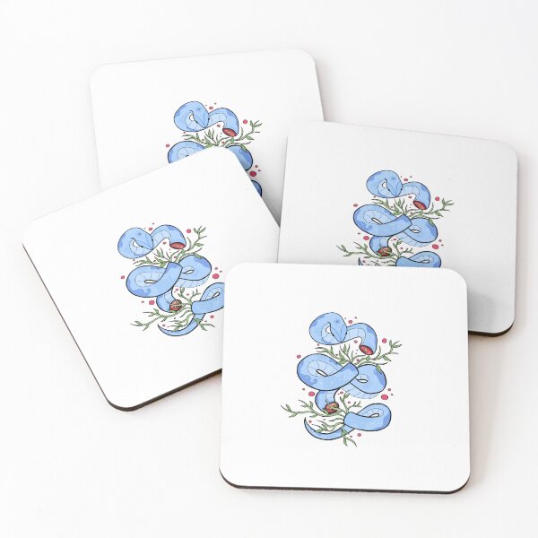 Item preview, Blue snake designed and sold by elluuu.