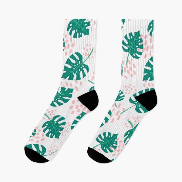 Item preview, Peach Tropical Monstera Leaves designed and sold by stringtheories.