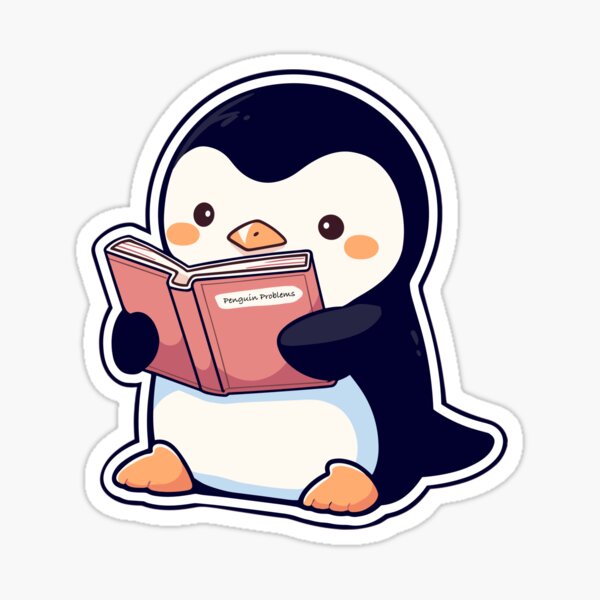 Item preview, Cute Bookish Penguin  designed and sold by RetroPrints.