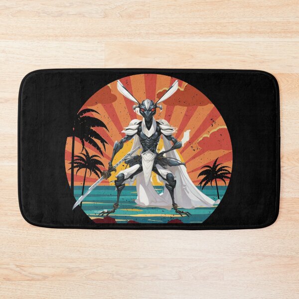 Item preview,  mantis samurai in retro sunset style designed and sold by Diamaber.