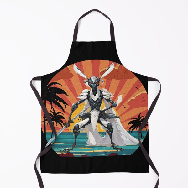 Item preview, mantis samurai in retro sunset style designed and sold by Diamaber.
