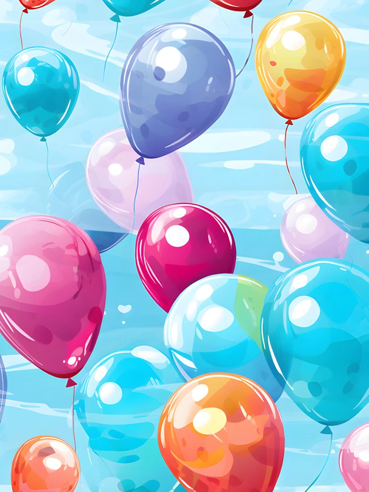 Thumbnail 5 of 5, iPhone Case, Colorful Balloons Pattern designed and sold by SamDoesDesign.