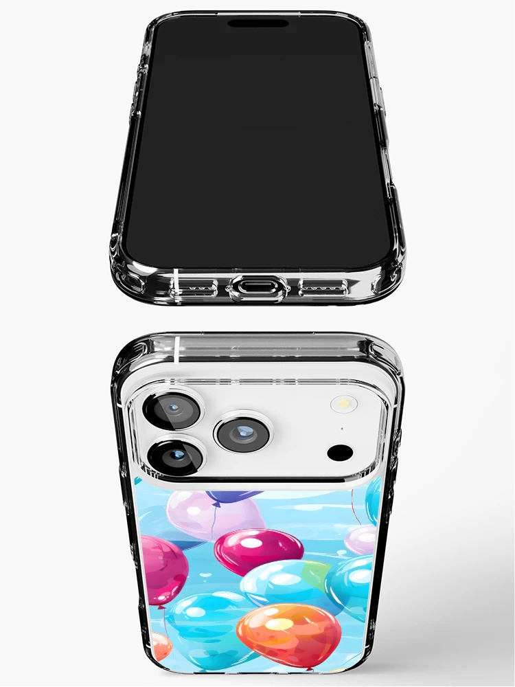 Thumbnail 3 of 5, iPhone Case, Colorful Balloons Pattern designed and sold by SamDoesDesign.