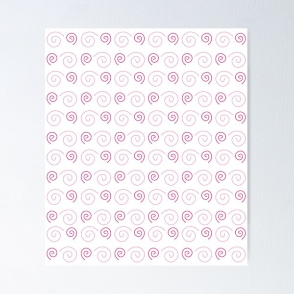 Item preview, geometric design pink spirals designed and sold by CREATINERY.
