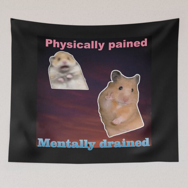 Item preview, Physically Pained Meme Hamster designed and sold by oko-designs.