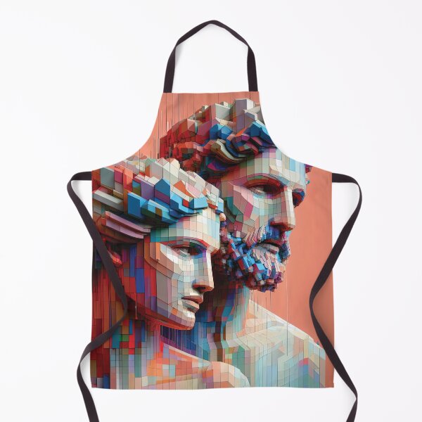 Item preview, Soulmates. Portrait made up of 3D Shapes designed and sold by AtithasosTragos.