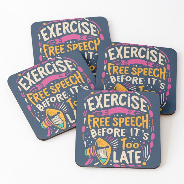 Item preview, Exercise Free Speech Typography: A Timely Message designed and sold by TrendyArtInk.