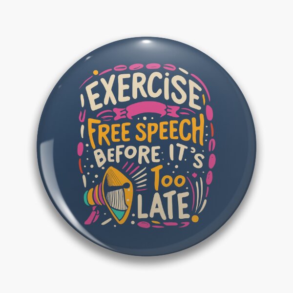 Item preview, Exercise Free Speech Typography: A Timely Message designed and sold by TrendyArtInk.