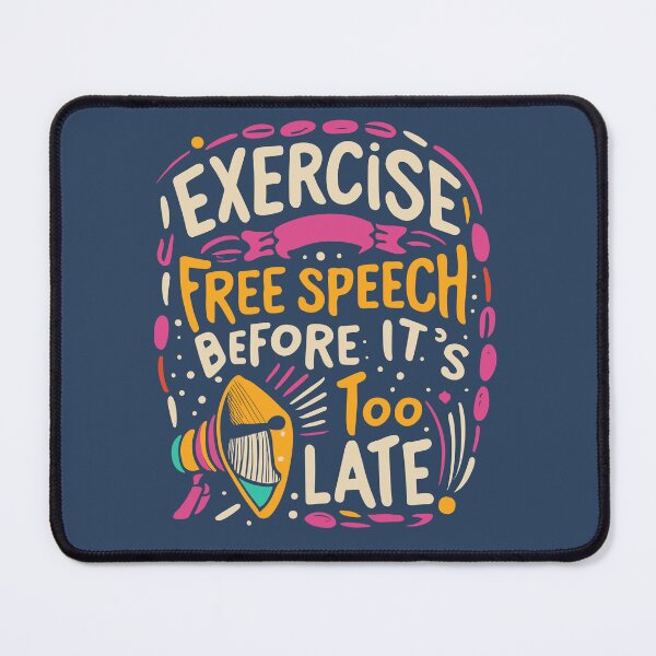 Item preview, Exercise Free Speech Typography: A Timely Message designed and sold by TrendyArtInk.