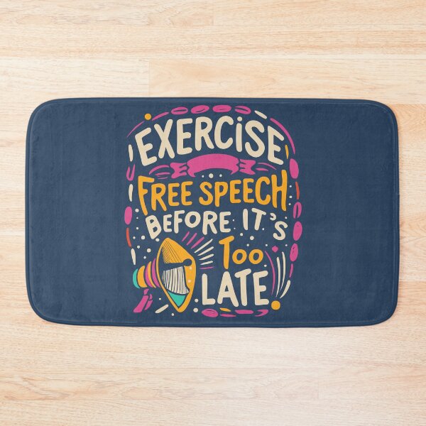 Item preview, Exercise Free Speech Typography: A Timely Message designed and sold by TrendyArtInk.